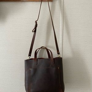 Portland Leather Goods Medium Crossbody bag in Grizzly